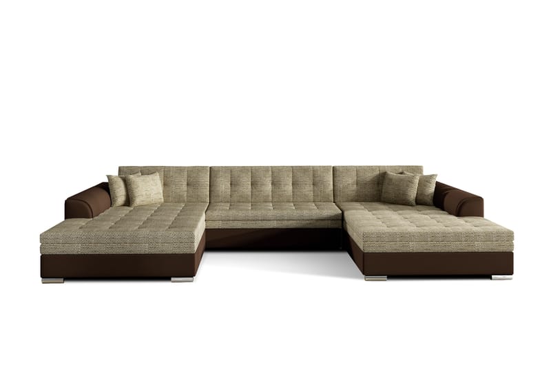Kulmavuodesohva Biscottino - Beige/Ruskea - Huonekalut - Sohva - Vuodesohva