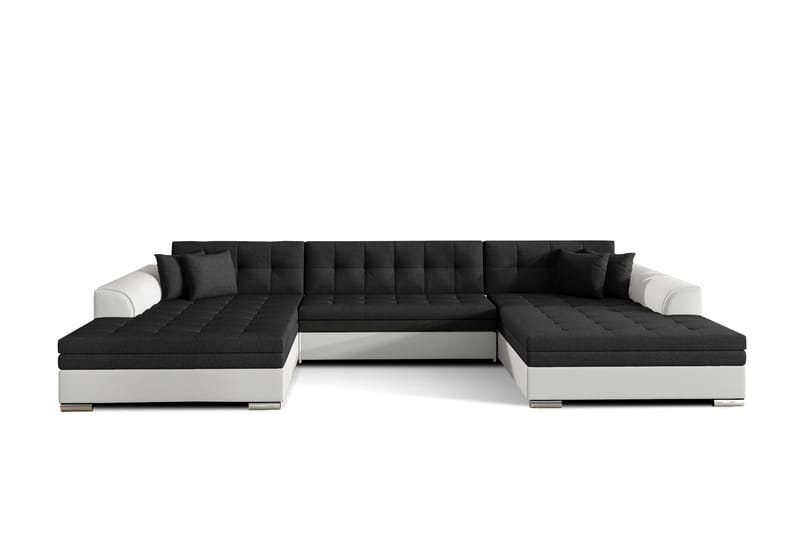 Kulmavuodesohva Biscottino - Musta/Valkoinen - Huonekalut - Sohva - Vuodesohva