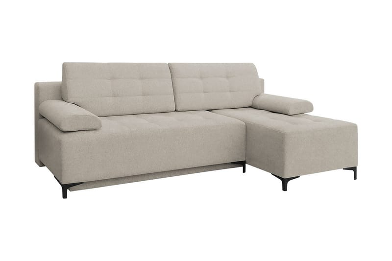 Kulmavuodesohva Brassington oikea - Beige - Huonekalut - Sohva - Vuodesohva