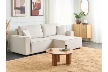 Brian Kulmavuodesohva 3-istuttava - Beige - Huonekalut - Sohva - Vuodesohva - Kulmavuodesohva