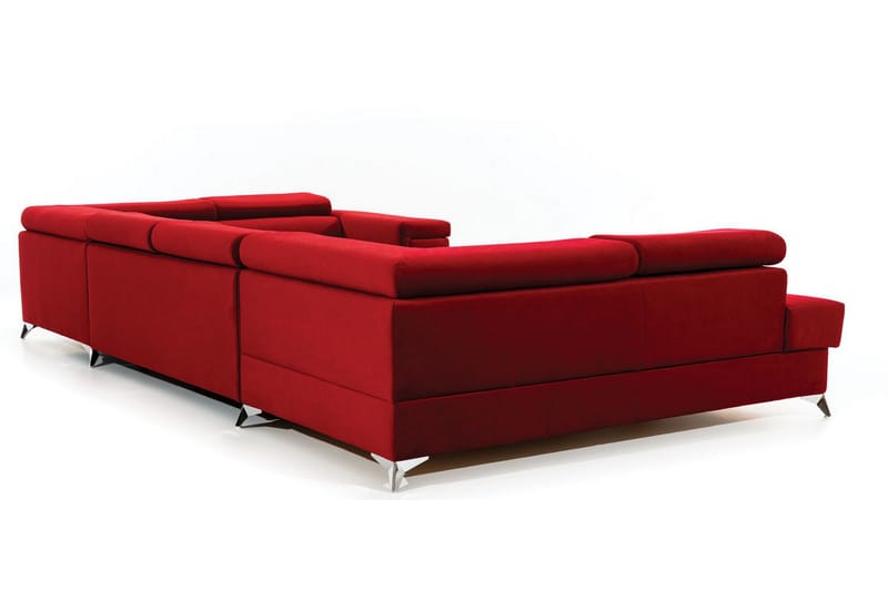 Kulmavuodesohva divaanilla Maceira Vasen - Punainen - Huonekalut - Sohva - Vuodesohva