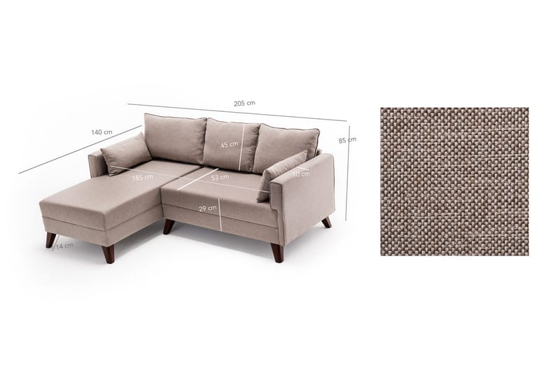 Divaanisohva Burundi 2:n ist - Huonekalut - Sohva - Divaanisohva - 4 istuttava sohva divaanilla