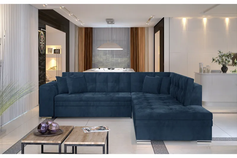 Kulmavuodesohva Fuentre, Sininen