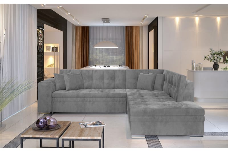 Kulmavuodesohva Fuentre - Vihreä - Huonekalut - Sohva - Divaanisohva - 4 istuttava sohva divaanilla