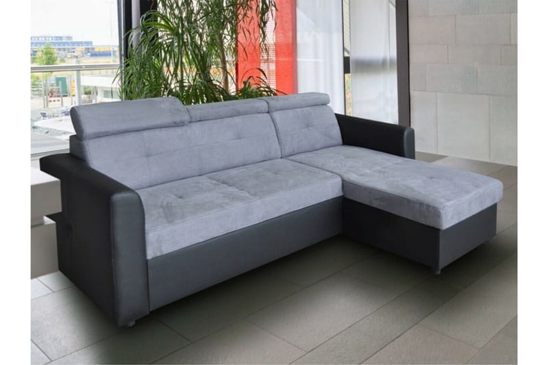 Hunglader 3-sits Hörnbäddsoffa Black - Huonekalut - Sohva - Vuodesohva - Kulmavuodesohva