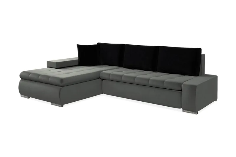 Kulmavuodesohva Ianto - Harmaa - Huonekalut - Sohva - Vuodesohva