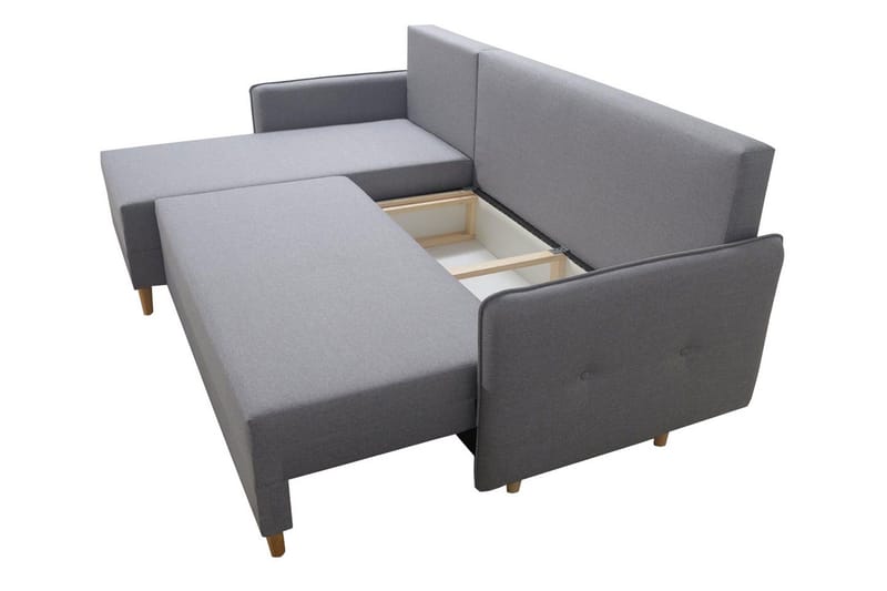 Kulmavuodesohva Montrabe - Harmaa - Huonekalut - Sohva - Vuodesohva