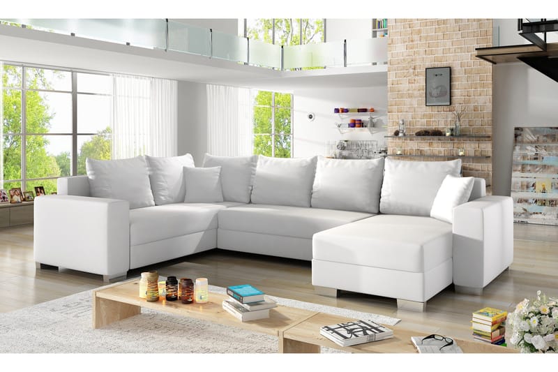 Kulmavuodesohva Sase divaanilla, Valkoinen