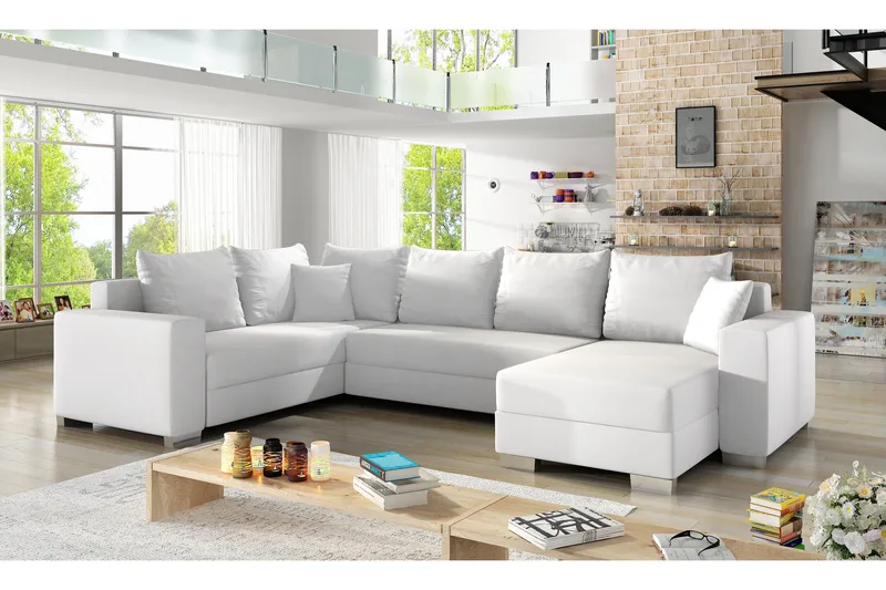 Kulmavuodesohva Sase divaanilla, Valkoinen