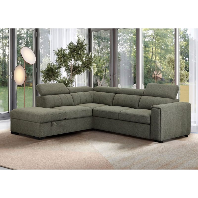 Kulmavuodesohva Selmar Vasen - vaaleanvihreä - Huonekalut - Sohva - Vuodesohva