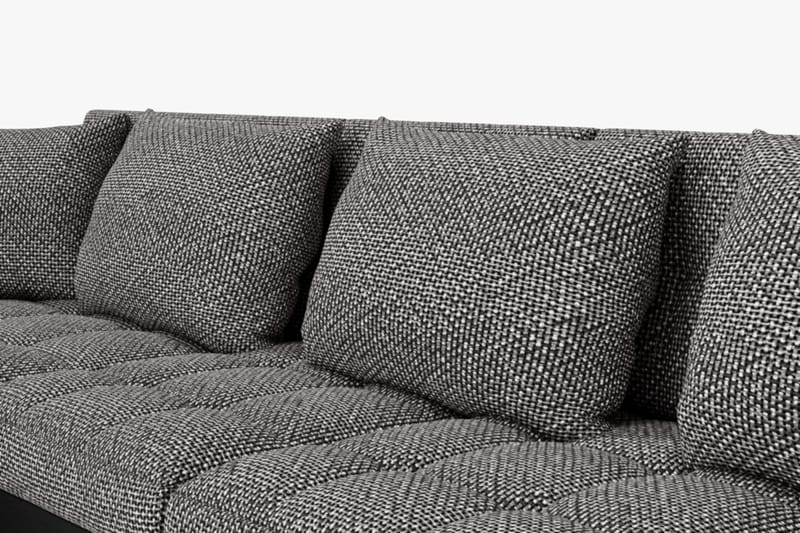 Kulmavuodesohva Sororia Divaani säilytyksellä Vasen - Harmaa/Musta - Huonekalut - Sohva - Vuodesohva