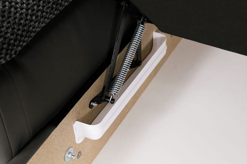 Kulmavuodesohva Sororia Divaani säilytyksellä Vasen - Harmaa/Musta - Huonekalut - Sohva - Vuodesohva