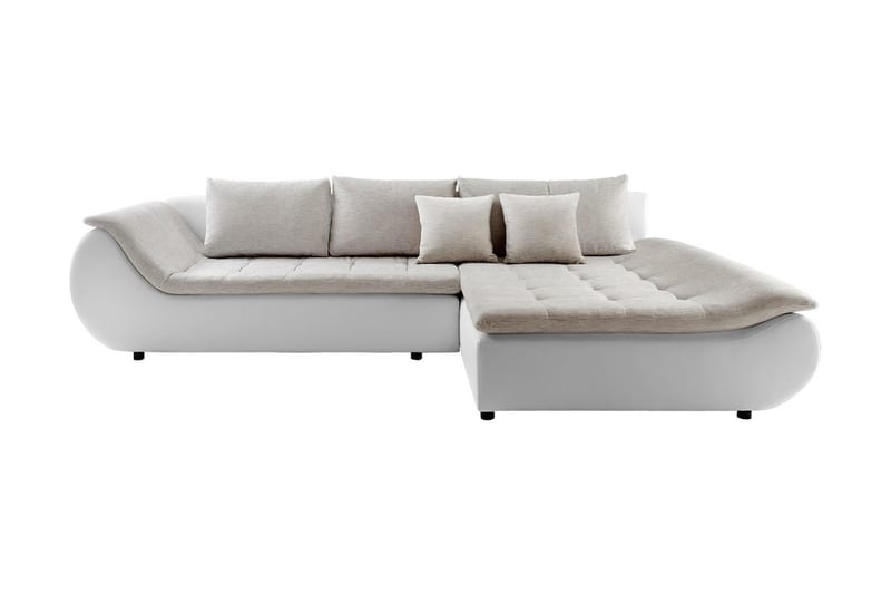 L-vuodesohva Prato Vasen - Valkoinen/Beige - Huonekalut - Sohva - Vuodesohva