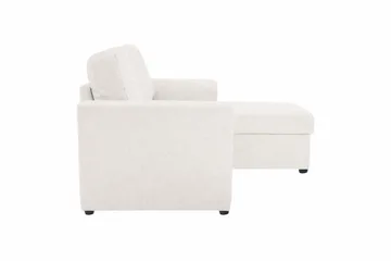 Leia 3-istuttava käännettävä vuodesohva divaanilla ja säilytystilalla - Beige - Huonekalut - Sohva - Vuodesohva