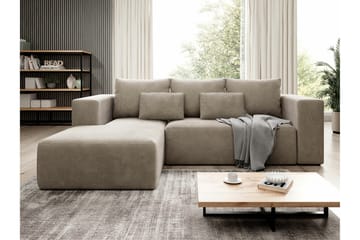 Listowel 3-sits Hörnbäddsoffa beige - Huonekalut - Sohva - Vuodesohva