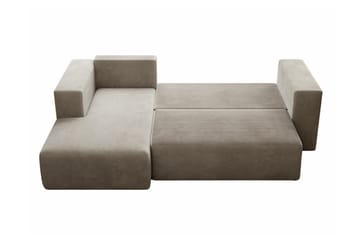Listowel 3-sits Hörnbäddsoffa Beige/Light beige - Huonekalut - Sohva - Vuodesohva
