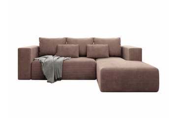 Listowel 3-sits Hörnbäddsoffa Brown - Huonekalut - Sohva - Vuodesohva