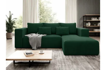Listowel 3-sits Hörnbäddsoffa Green - Huonekalut - Sohva - Vuodesohva