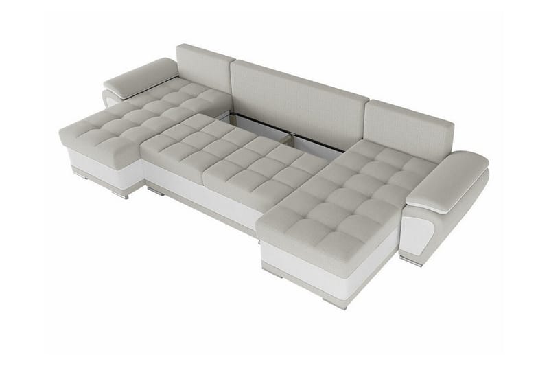 Listowel 4-sits Hörnbäddsoffa Dark grey/Light grey - Huonekalut - Sohva - Vuodesohva