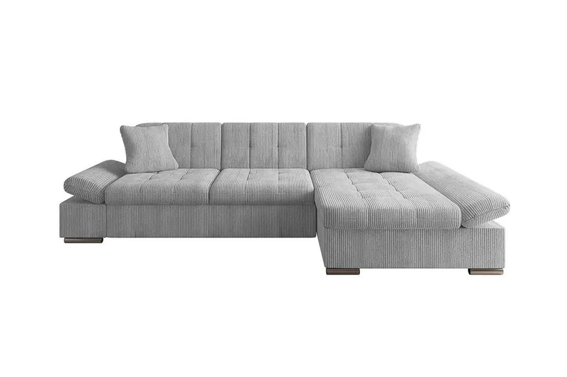 Lomux 3-sits Hörnbäddsoffa Light grey/Dark grey - Huonekalut - Sohva - Vuodesohva