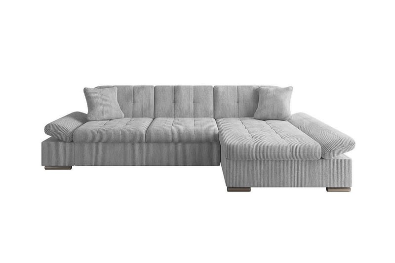 Lomux 3-sits Hörnbäddsoffa Light grey/Dark grey - Huonekalut - Sohva - Vuodesohva