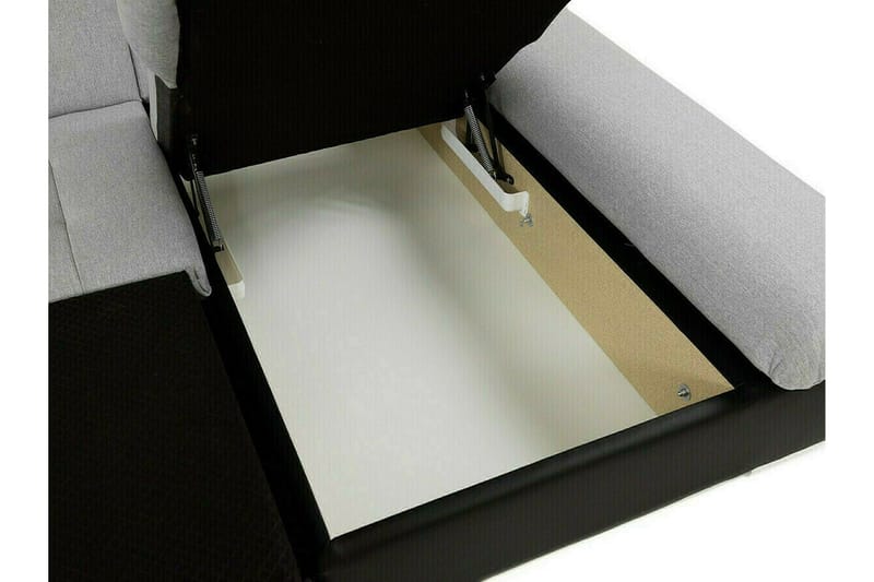 Lomux 3-sits Hörnbäddsoffa Ljusgrå - Huonekalut - Sohva - Vuodesohva