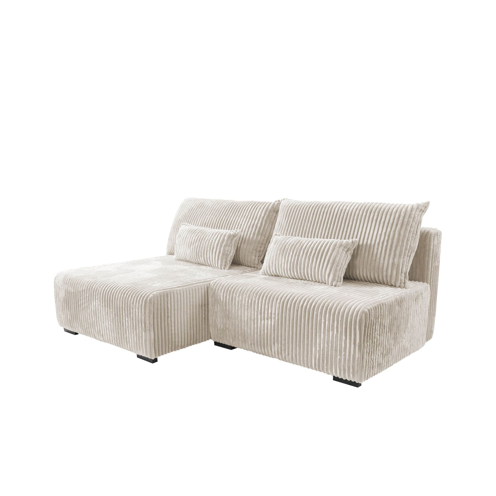 Lorynn 3-istuttava vuodesohva divaanilla - beige
