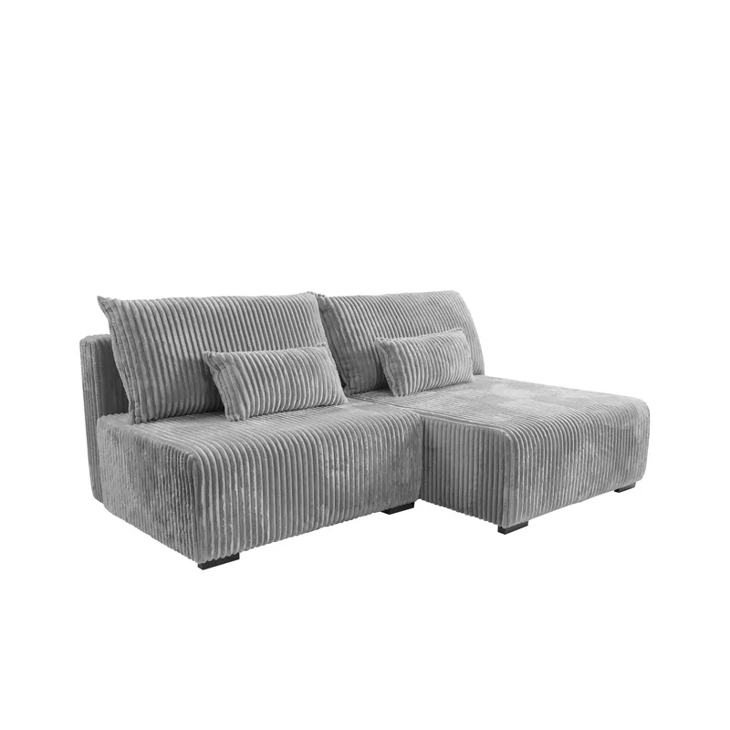 Lorynn 3-istuttava vuodesohva divaanilla - harmaa - Huonekalut - Sohva - Vuodesohva