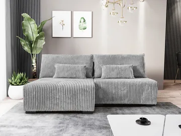 Lorynn 3-istuttava vuodesohva divaanilla - harmaa - Huonekalut - Sohva - Vuodesohva