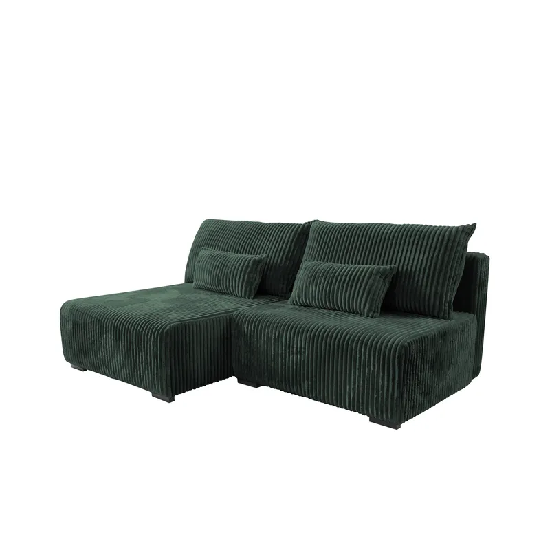 Lorynn 3-istuttava vuodesohva divaanilla - tummanvihreä - Huonekalut - Sohva - Vuodesohva