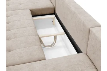 Mardon Vuodedivaanisohva, kaksoisdivaani, 4-istuttava - Beige - Huonekalut - Sohva - Vuodesohva