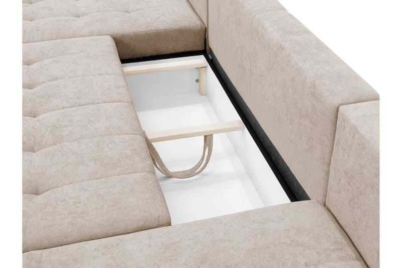 Mardon Vuodedivaanisohva, kaksoisdivaani, 4-istuttava - Beige - Huonekalut - Sohva - Vuodesohva