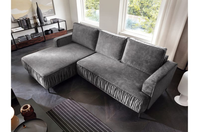 Marisana Vuodesohva 3-Istuttavalla Divaanilla - Harmaa - Huonekalut - Sohva - Vuodesohva