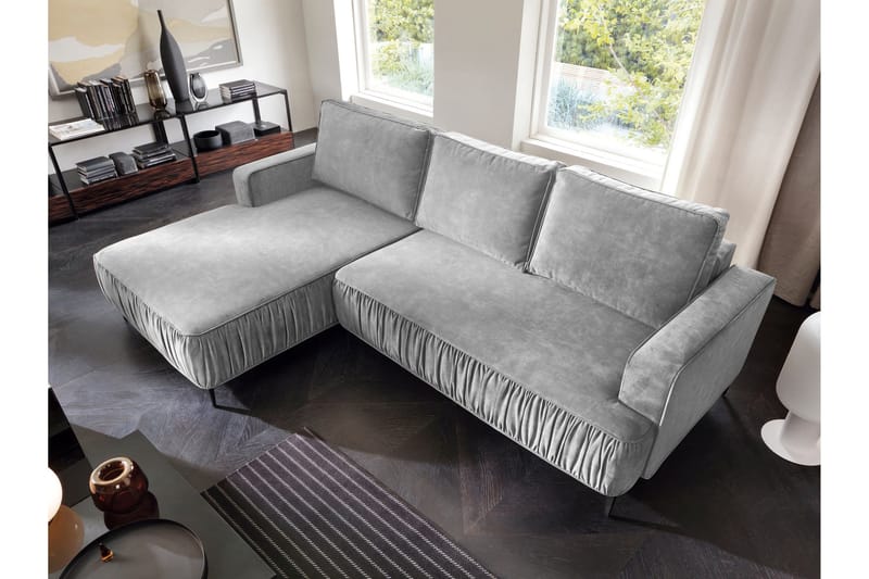 Marisana Vuodesohva 3-Istuttavalla Divaanilla - Harmaa - Huonekalut - Sohva - Vuodesohva