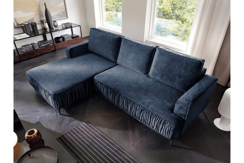 Marisana Vuodesohva 3-Istuttavalla Divaanilla - Sininen - Huonekalut - Sohva - Vuodesohva