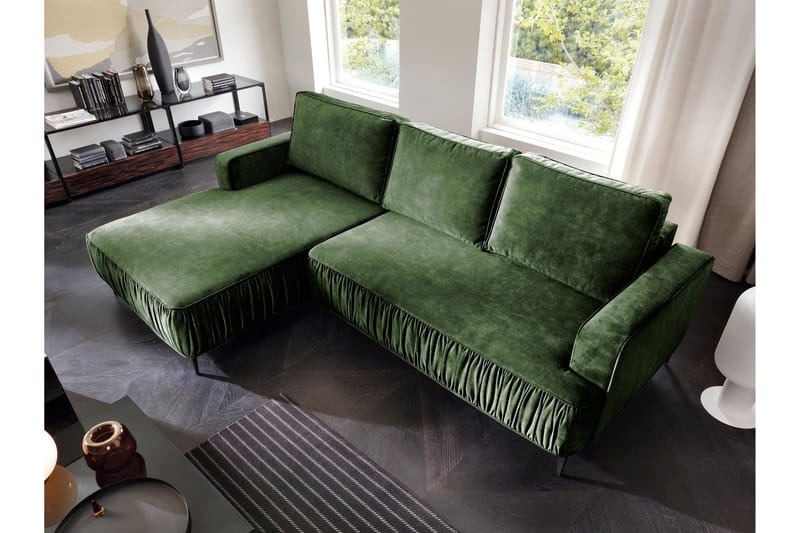 Marisana Vuodesohva 3-Istuttavalla Divaanilla - Vihreä - Huonekalut - Sohva - Vuodesohva