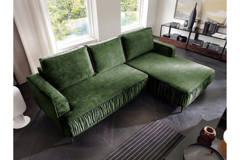 Marisana Vuodesohva 3-Istuttavalla Divaanilla - Vihreä - Huonekalut - Sohva - Vuodesohva