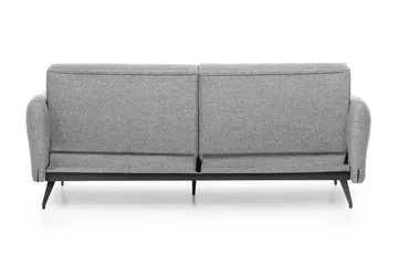 Mezonzo 3-istuttava suorakulmainen vuodesohva 125x190 cm kangasta - Harmaa - Huonekalut - Sohva - Vuodesohva - 3 istuttava vuodesohva