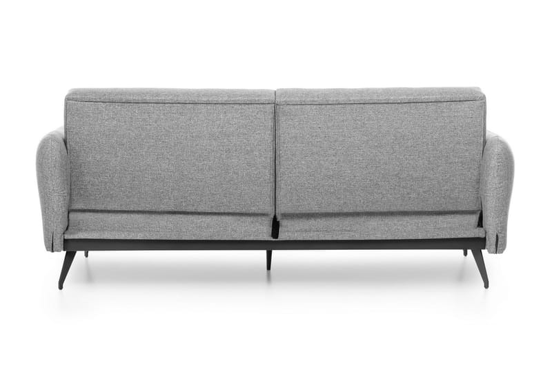 Mezonzo 3-istuttava suorakulmainen vuodesohva 125x190 cm kangasta - Harmaa - Huonekalut - Sohva - Vuodesohva - 3 istuttava vuodesohva