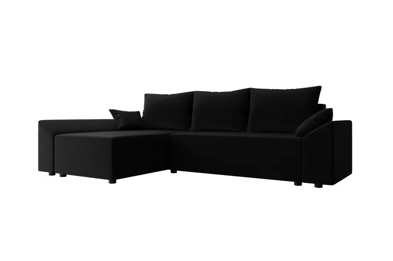 Midfeld 3-sits Hörnbäddsoffa NO_BRAND Black, undefined