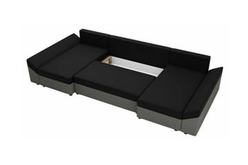 Midfeld 4-sits Hörnbäddsoffa Brown/Black - Huonekalut - Sohva - Vuodesohva