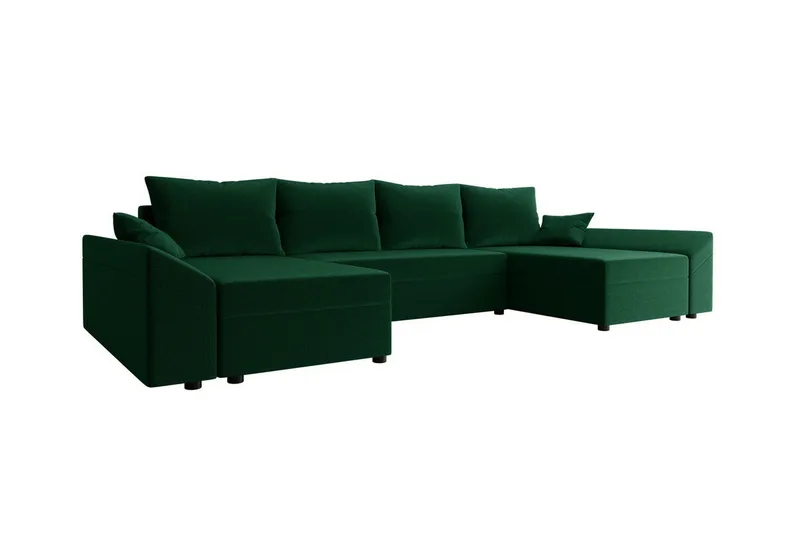 Midfeld 4-sits Hörnbäddsoffa Dark green, undefined