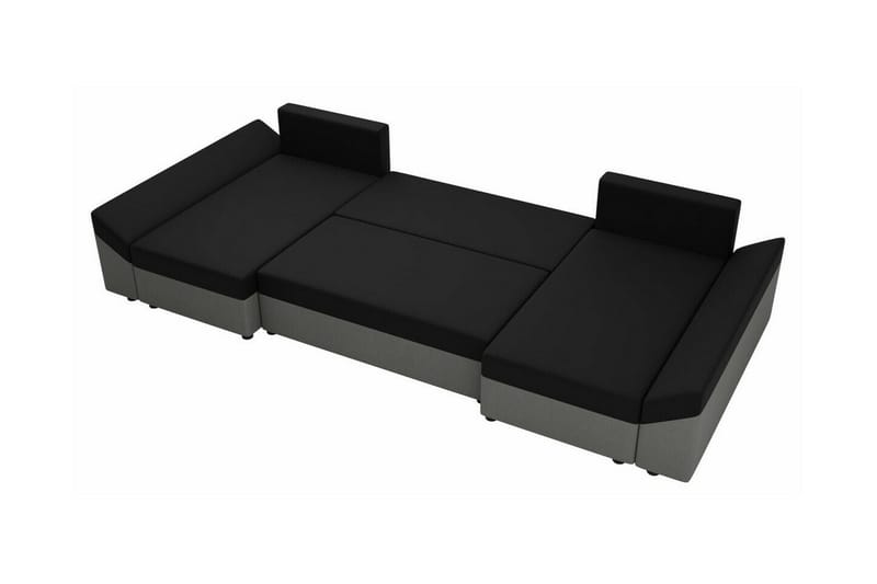 Midfeld 4-sits Hörnbäddsoffa NO_BRAND Dark Grey/Black - Huonekalut - Sohva - Vuodesohva