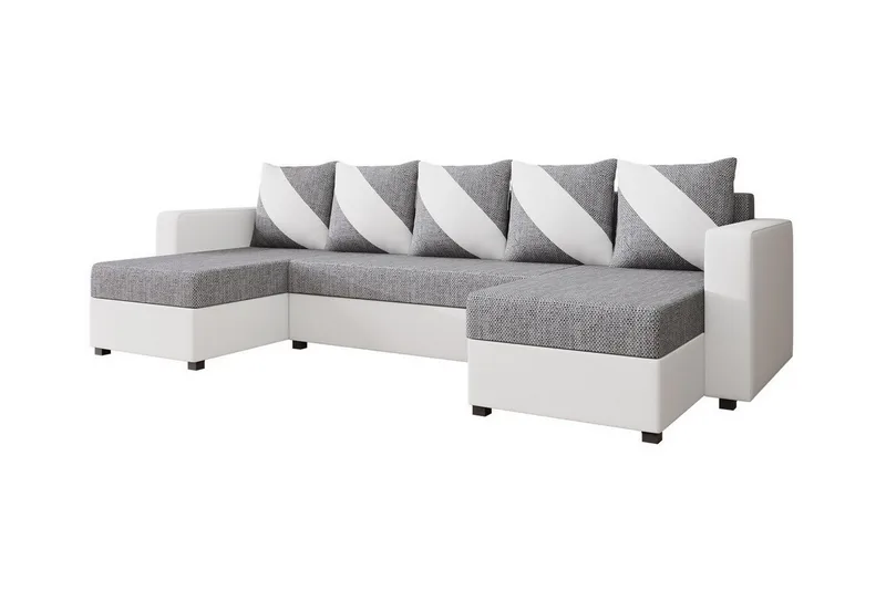 Midfeld 4-sits Hörnbäddsoffa NO_BRAND White/Grey, undefined