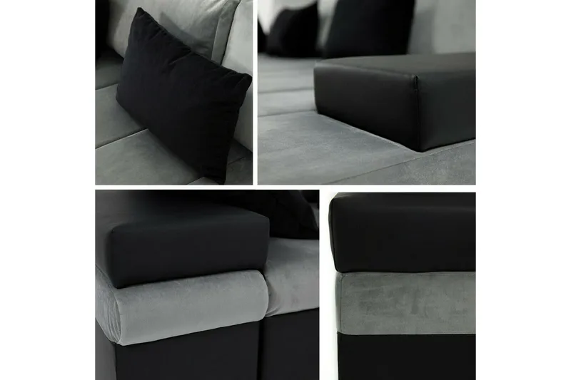 Naoma 3-sits Hörnbäddsoffa NO_BRAND Beige - Huonekalut - Sohva - Vuodesohva