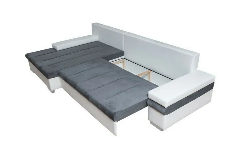 Naoma 3-sits Hörnbäddsoffa NO_BRAND beige - Huonekalut - Sohva - Vuodesohva