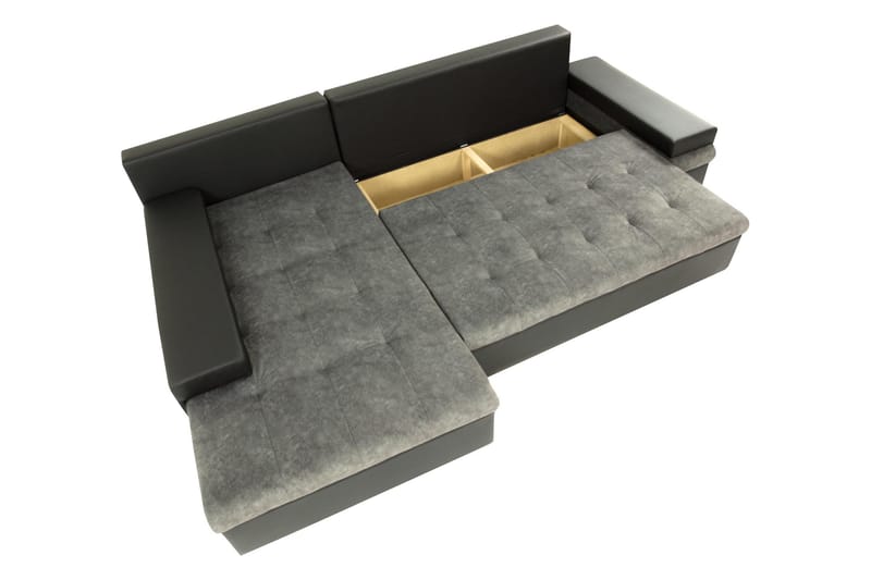 Naoma Vuodesohva 3-Istuttavalla Divaanilla - Musta/Ruskea - Huonekalut - Sohva - Vuodesohva