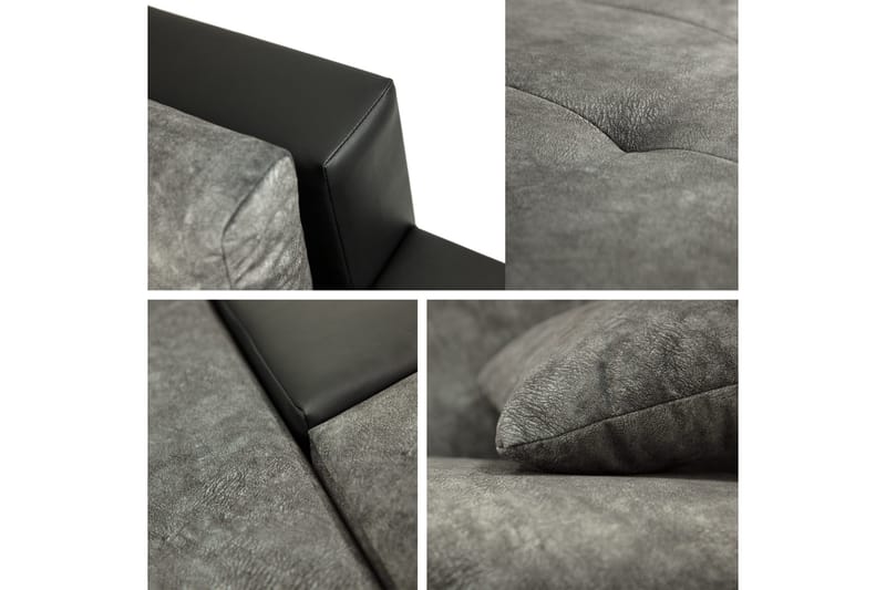 Naoma Vuodesohva 3-Istuttavalla Divaanilla - Musta/Ruskea - Huonekalut - Sohva - Vuodesohva