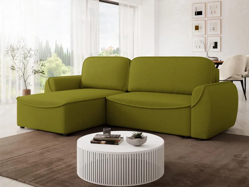 Navrel 3-istuttava Vuodesohva Divaanilla ja Säilytystilalla - Oliivi - Huonekalut - Sohva - Vuodesohva