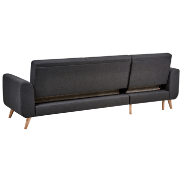 Ollsta 3-istuttava vasenkätinen vuodesohva 100x216 cm kangas - Antrasiitti - Huonekalut - Sohva - Vuodesohva